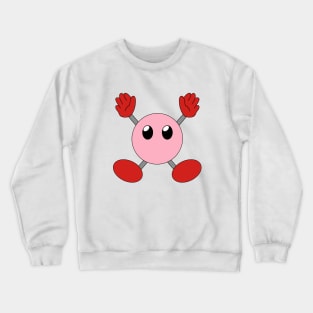 Roind Boi In Pink And Red Crewneck Sweatshirt